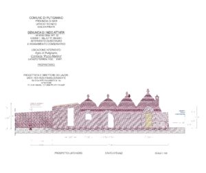 Trulli Putignano, main elev. Model